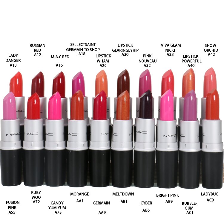 Mac Cosmetics Wholesale Outlet 2015 Mac Satin Lipstick Rouge 20 Colors