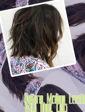 Medium length aline haircuts
