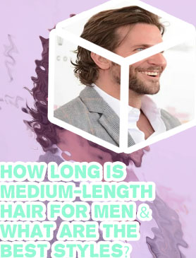 Men's classic medium length haircut