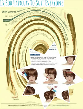 Multi layer cut for short hair
