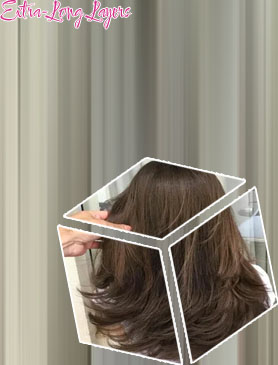 Multilayer haircut for long hair