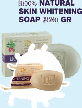 Natural skin lightening soap