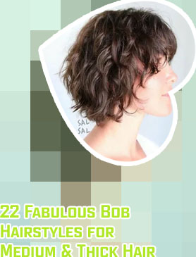 Shaggy bob thick hair
