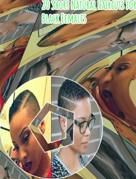 Short fade haircut for black females