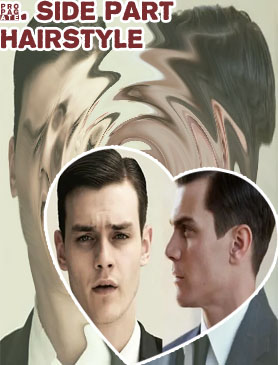 Side parting hairstyles male