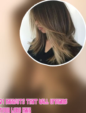 Straight layer hair cut