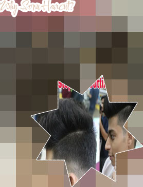 Three step hair cut for male